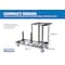 Us Weight Statesman Stanchion Cart Kit, Sentry QS U2509SEQ12 - alternate 4